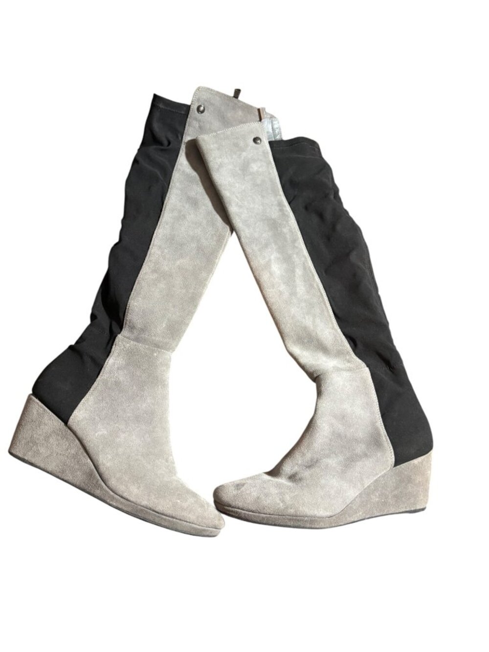 Vince Camuto Alexis Knee-High Wedge Boots – Size 10